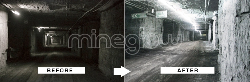 LED Tunnel Lighting - Before and After