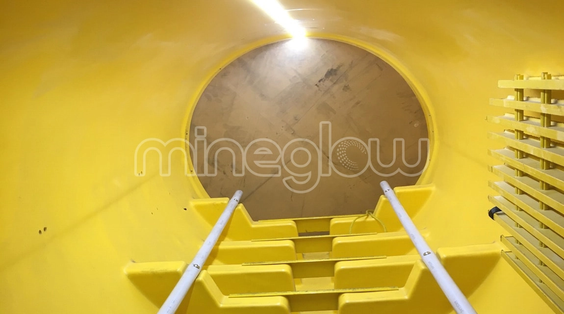 LED Lighting for the escapeway in an underground mine or tunnel