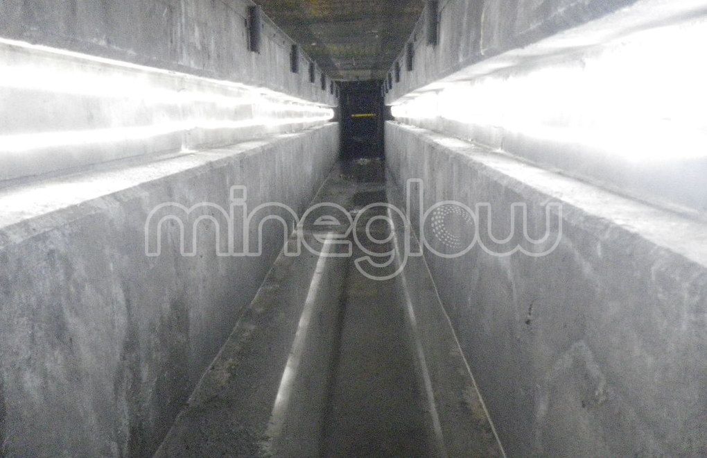 Mineglow Industrial Lights to illuminate the service pit area.