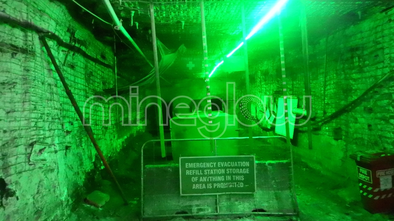 LED Lighting to illuminate quick Air Refill Stations underground