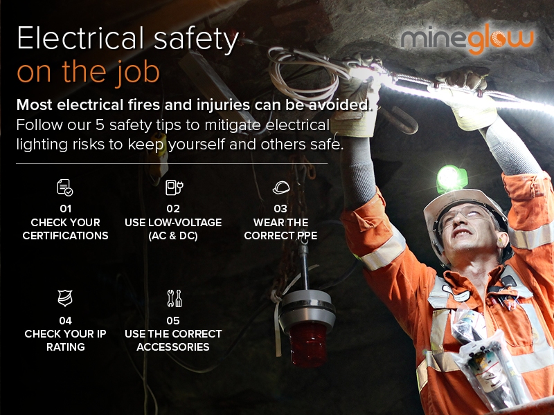 Electrical Safety Tips for mine lighting installations