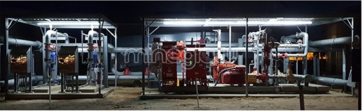 Industrial LED strip lighting for Pump Station