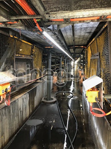 MineGlow_LED strip light install processing plant