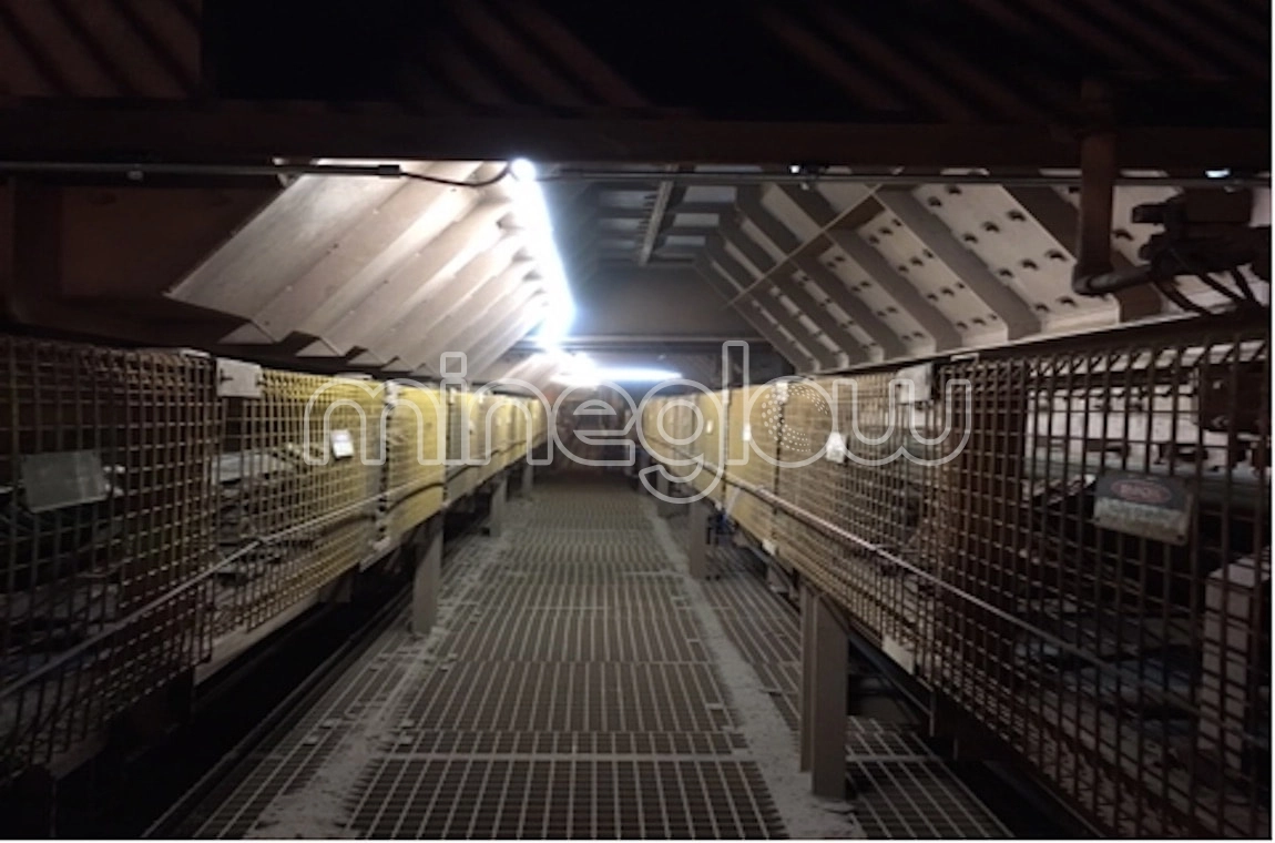 LED Lighting to illuminate the crusher area of a processing plant