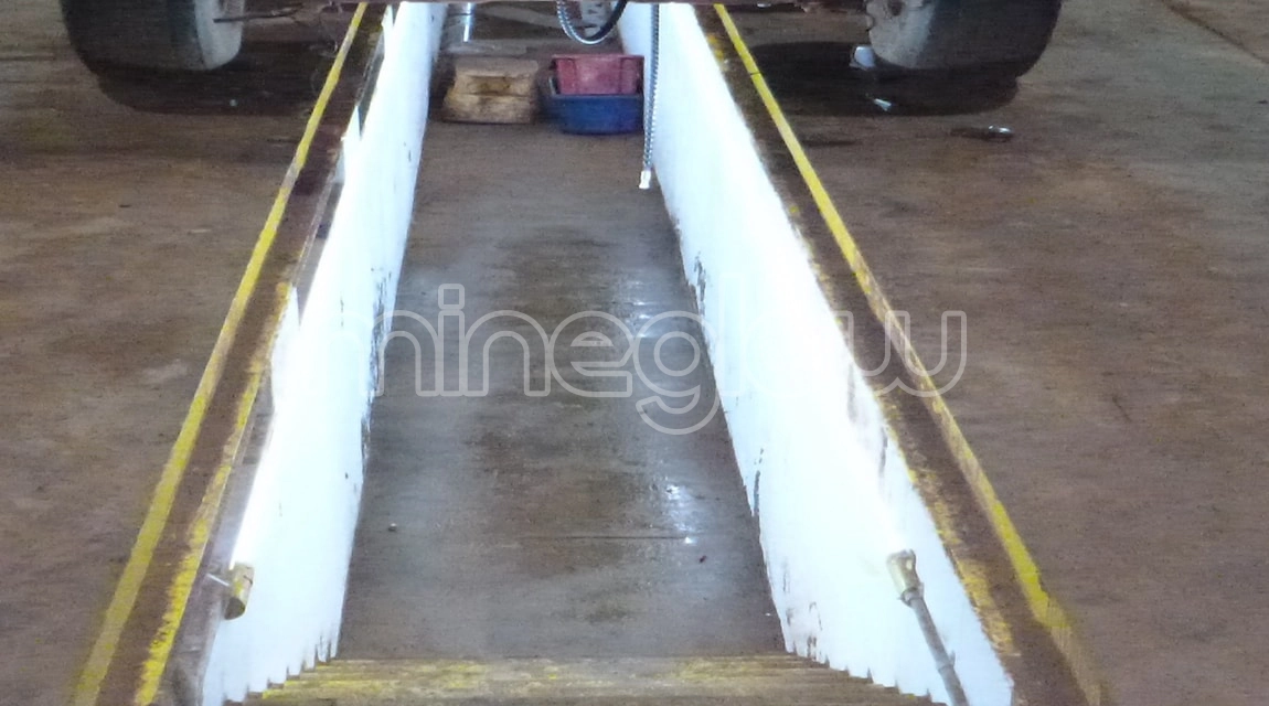 x-Glo LED Strip Lighting used to provide 56000 lumens in the vehicle service pit area.