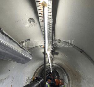 x-Glo LED Strip Lighting used to light up the underground dam wall tunnel. Halo