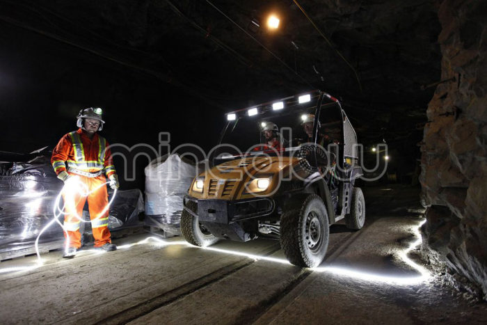 LED Mining Lights Drive Over Test