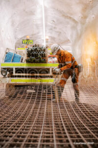 BHP Miner Working in Store