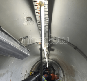 x-Glo LED Strip Lighting used to light up the underground dam wall tunnel. Halo