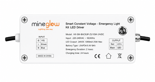 Mineglow - Smart Constant Voltage - Emergency Light Kit LED Driver